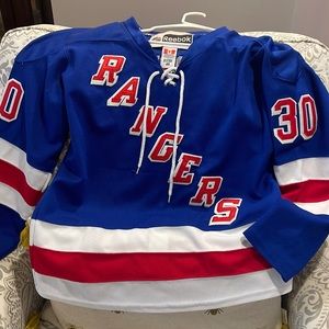 Rangers hockey jersey #30 Lundqvist - stitched letters/numbers! GO Rangers! 🇨🇦